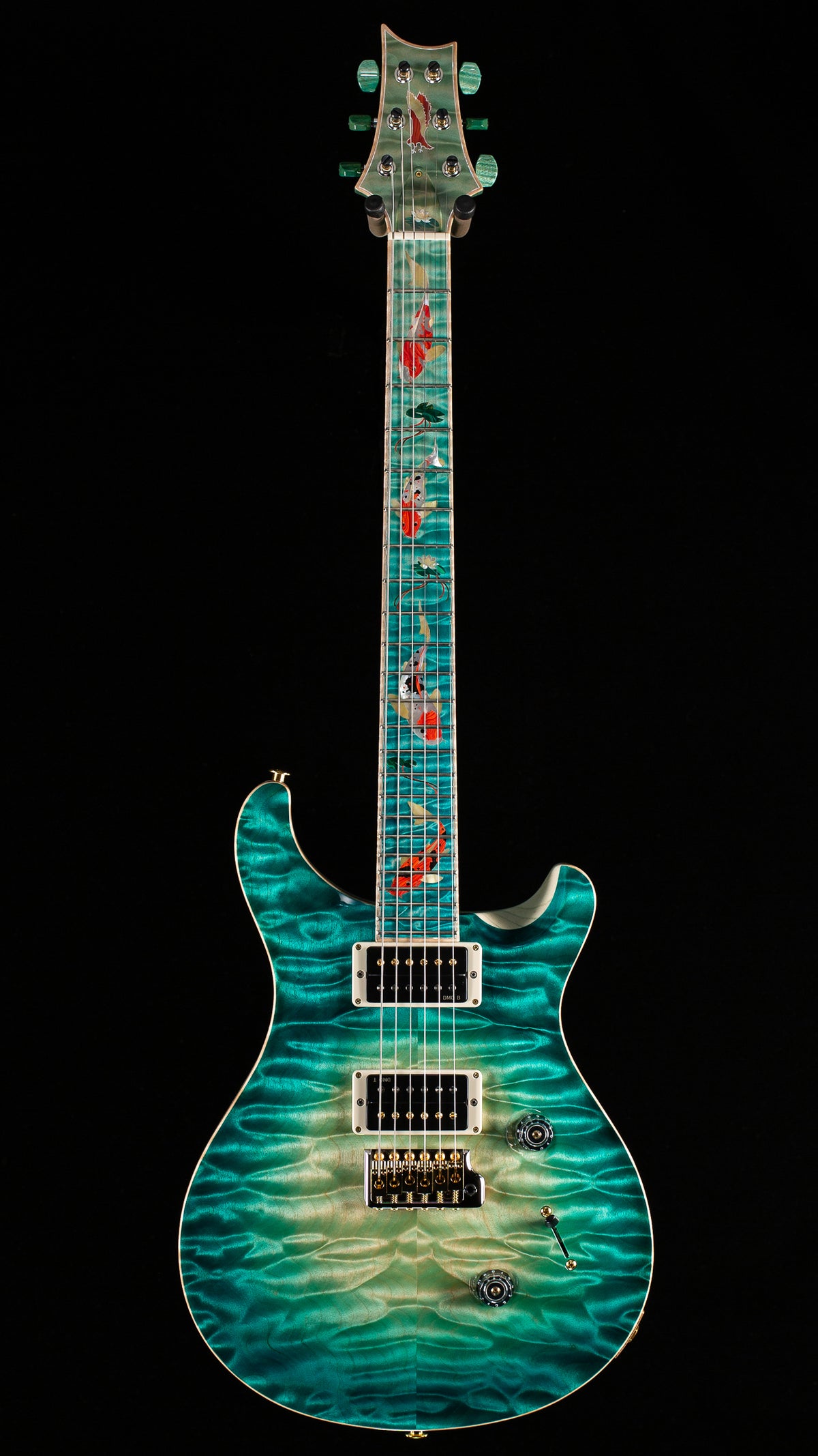 PRS Private Stock 12259 Custom 24 Bahamian Blue Glow Koi Fish(652)