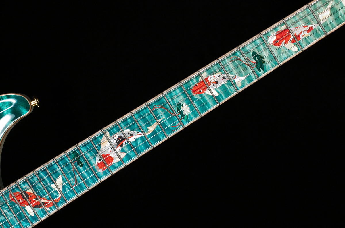 PRS Private Stock 12259 Custom 24 Bahamian Blue Glow Koi Fish(652)