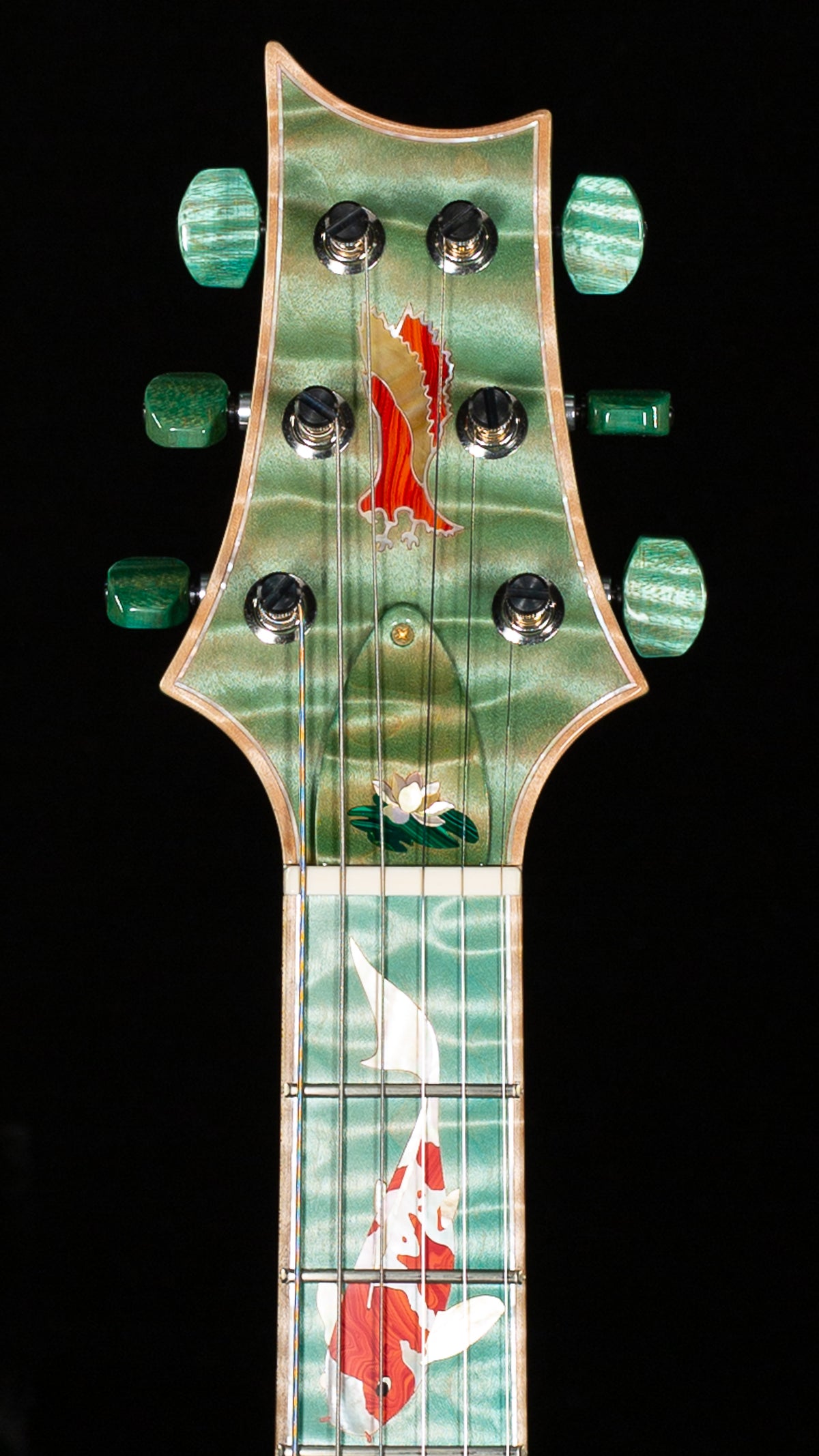 PRS Private Stock 12259 Custom 24 Bahamian Blue Glow Koi Fish(652)