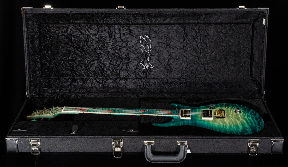 PRS Private Stock 12259 Custom 24 Bahamian Blue Glow Koi Fish(652)