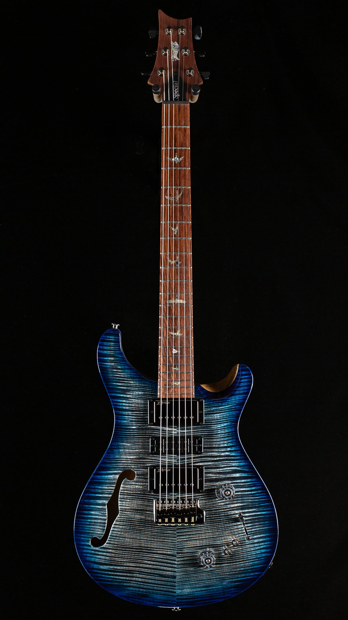 PRS Special Semi-hollow Artist Top Black Limba Faded Blue Charcoal Burst (445)