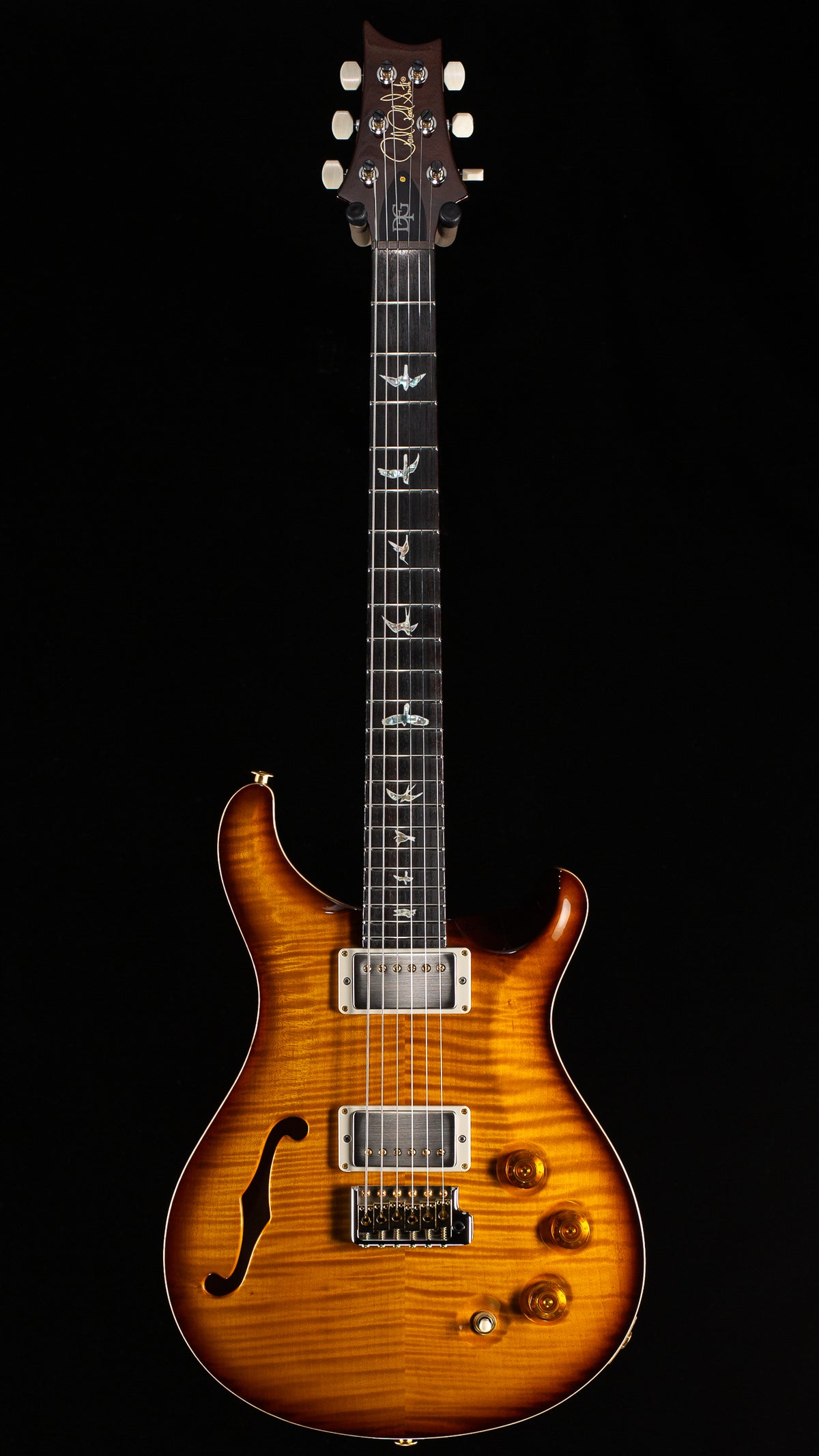 PRS DGT Semi-Hollow McCarty Tobacco Sunburst 10 Top (513)
