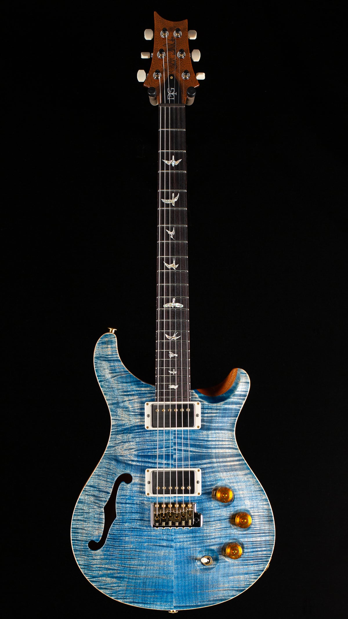 PRS DGT Semi-Hollow Faded Blue Jean 10 Top (345)