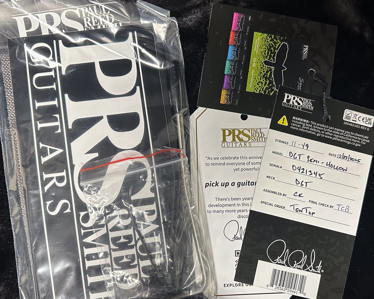 PRS DGT Semi-Hollow Faded Blue Jean 10 Top (345)