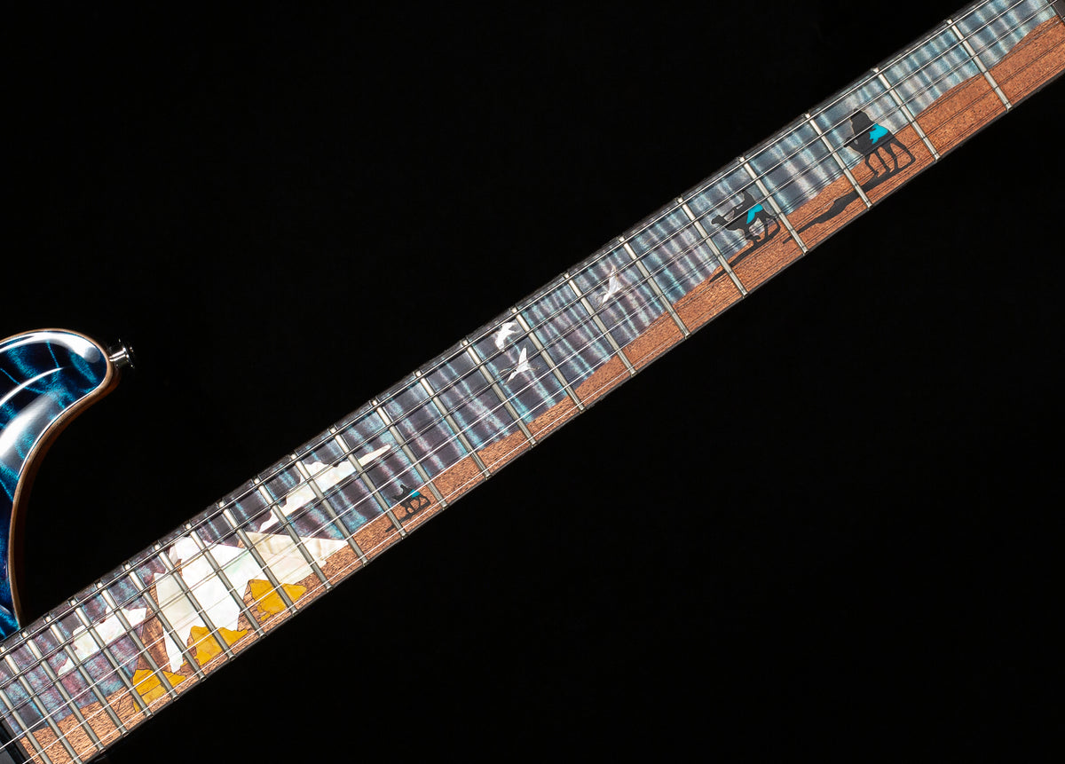 PRS Private Stock 12266 Custom 24 Aqua Violet Dragon's Breath Pyramid Inlay (659)