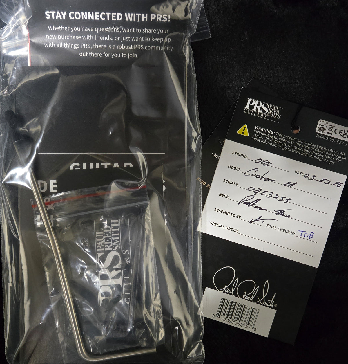 PRS Custom 24 River Blue Pearl 10 Top (355)