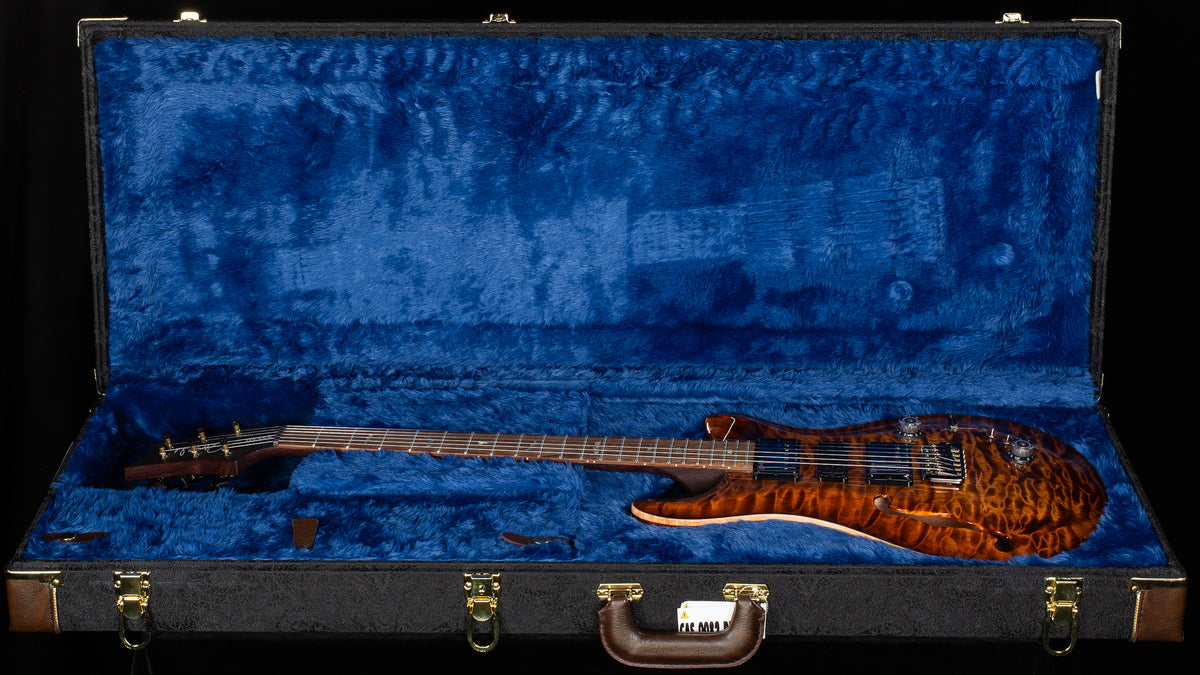 PRS Wood Library Willcutt Exclusive Special Semi-Hollow Brazilian Quilt 10 Top Copperhead Burst (745)