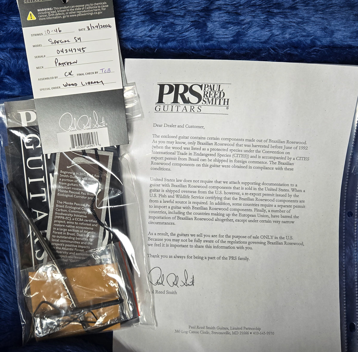 PRS Wood Library Willcutt Exclusive Special Semi-Hollow Brazilian Quilt 10 Top Copperhead Burst (745)