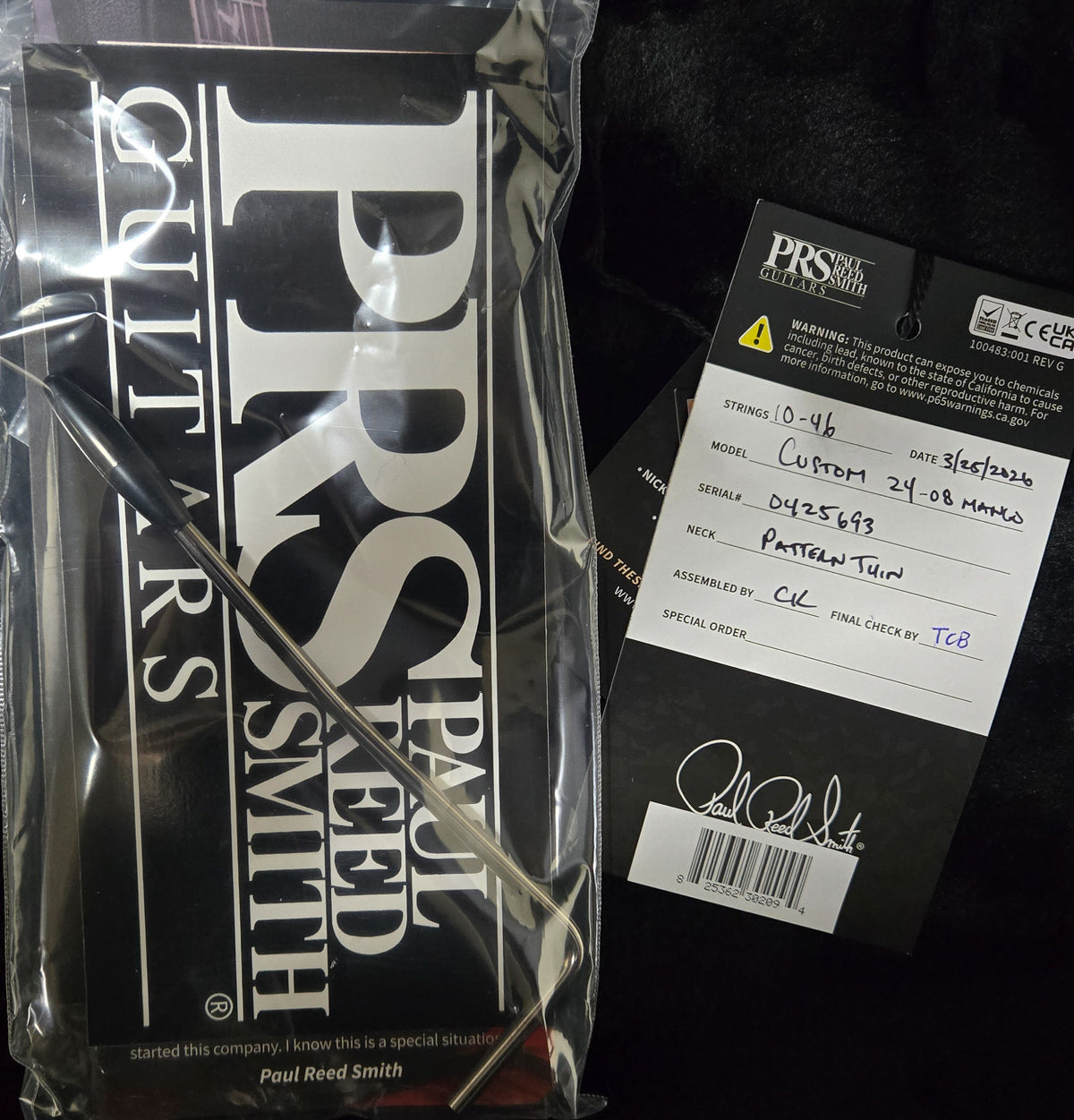 PRS Limited Edition Custom 24-08 Fire Red/Gray Black Fade Mango/Ziricote (693)