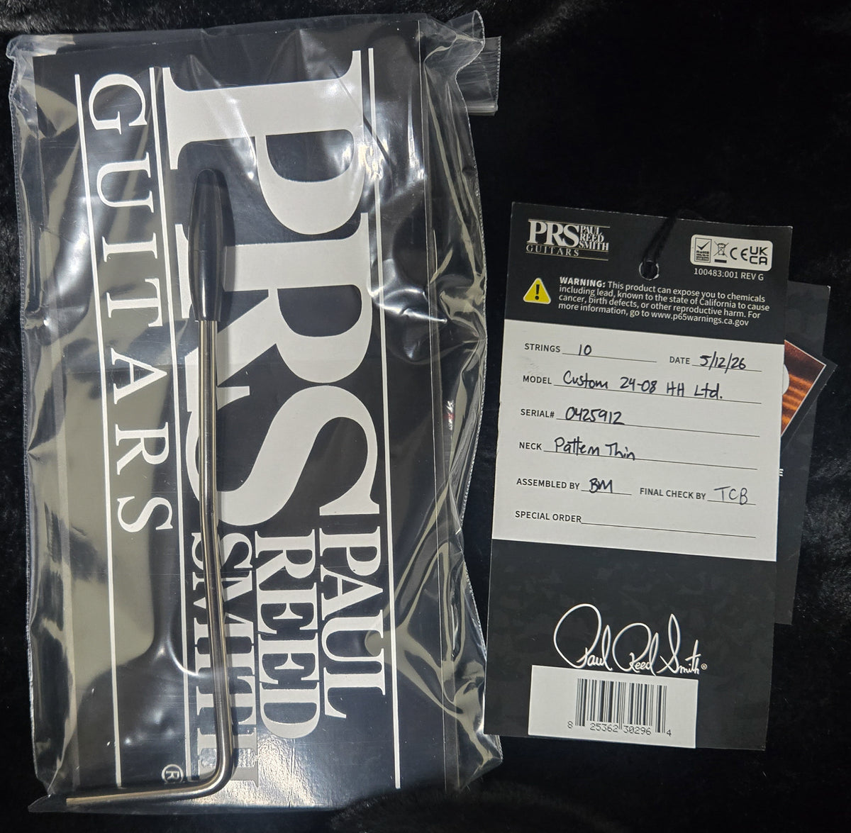 PRS Custom 24-08 Limited Edition Private Stock Color Indigo 10 Top (912)