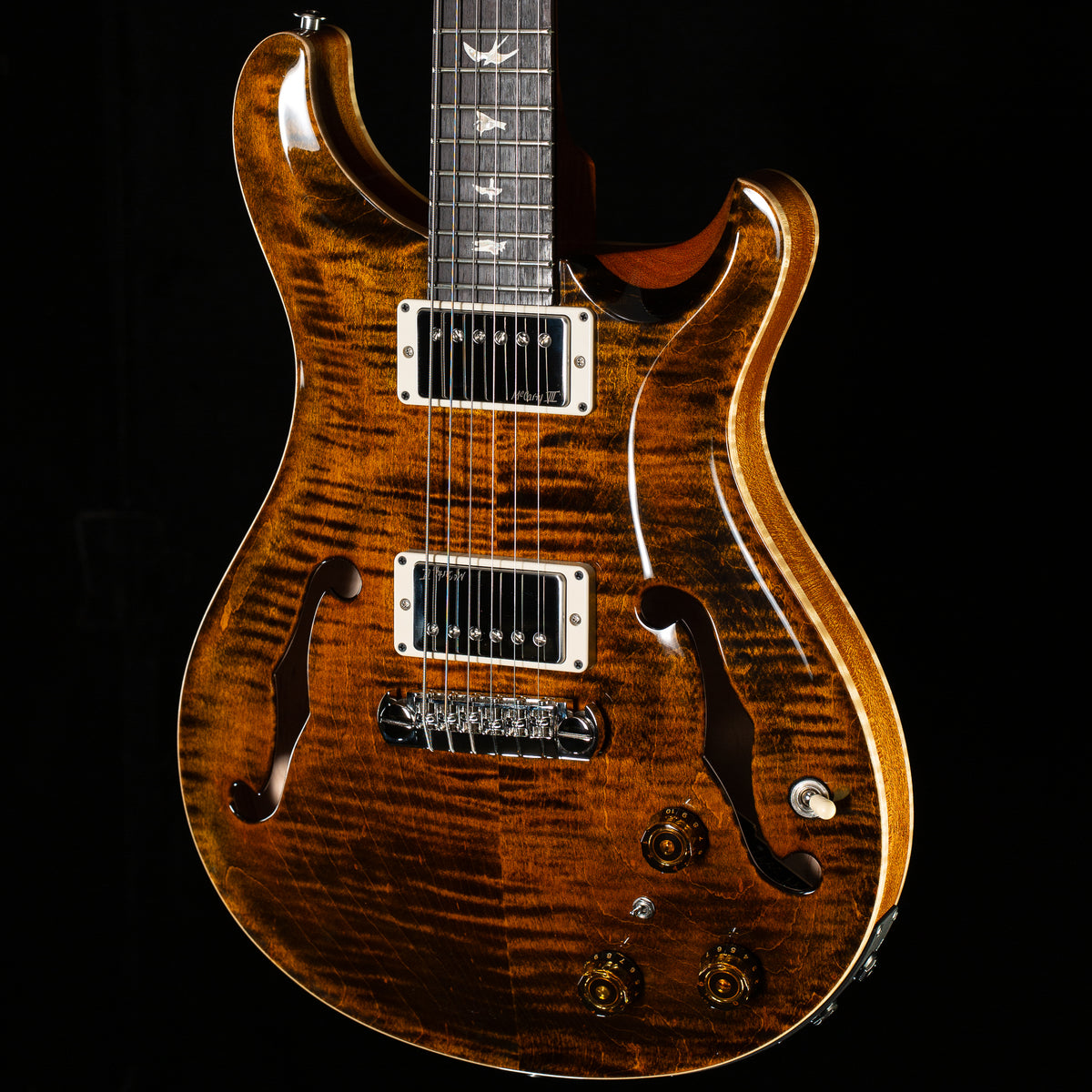 PRS Hollowbody II Piezo Stock Color Tiger Eye (954)