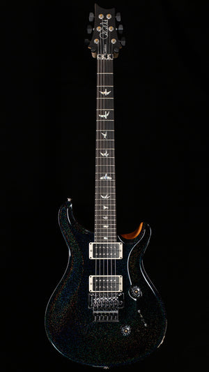 PRS Custom 24 Floyd Black Rainbow Holoflake Top & Binding (800)
