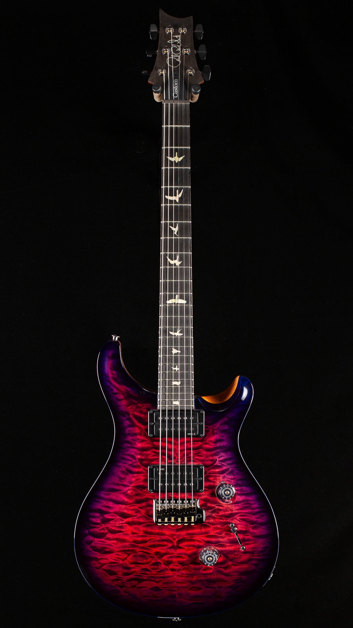 PRS Custom 24 Quilt Maple Artist top Sprayer's Choice Angry Larry Smokeburst (626)