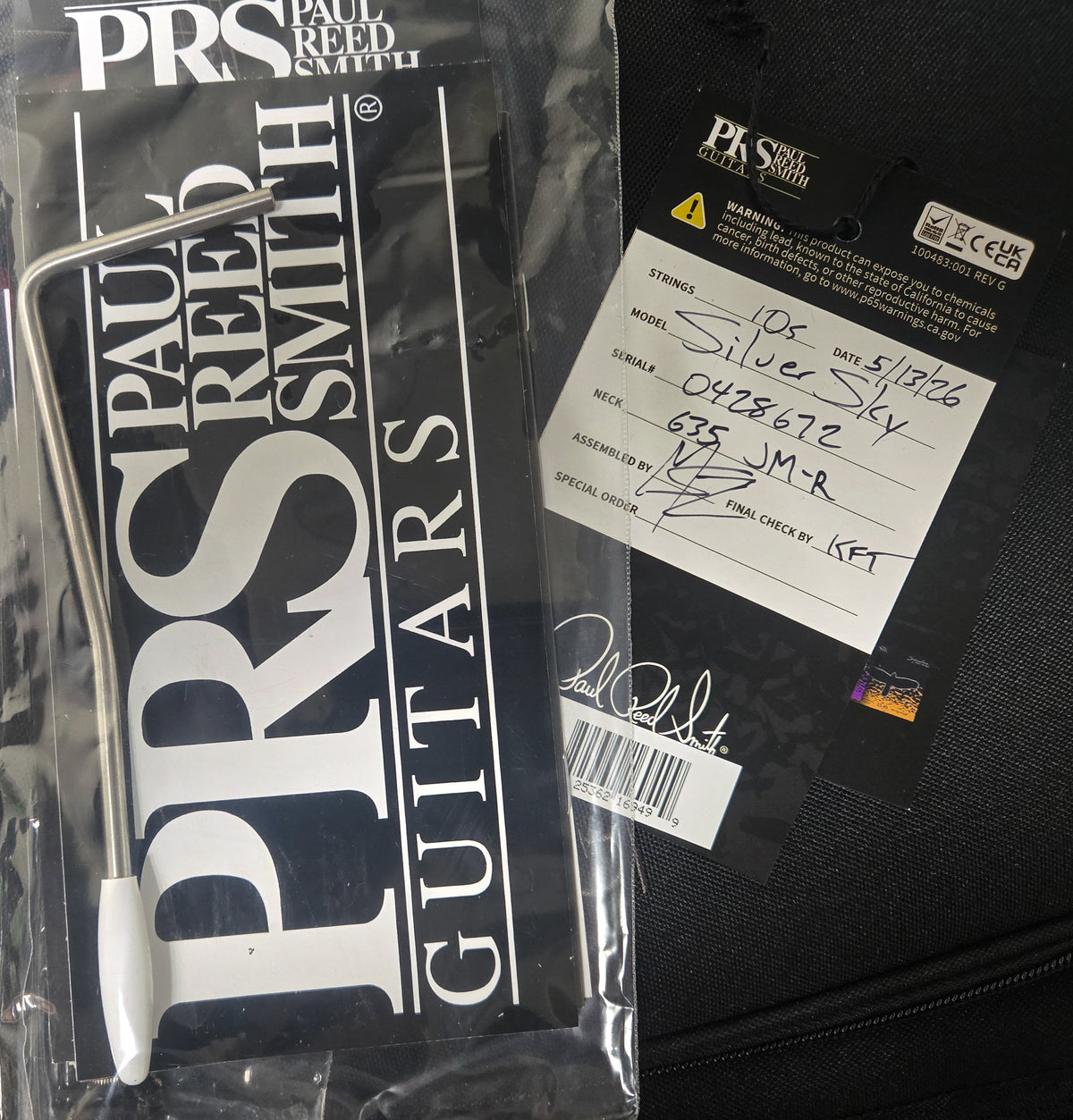 PRS Silver Sky Satin Faded Black Tee (672)