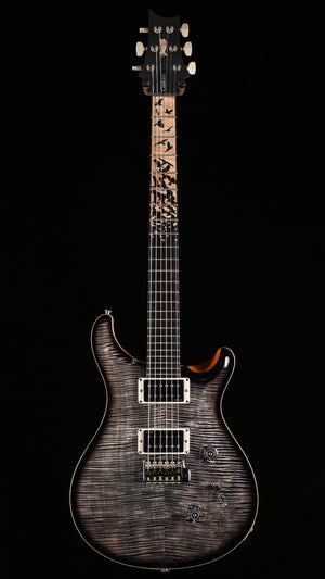 PRS Limited Edition Custom 24 "Birds of a Feather" Charcoal Microburst Artist top (880)