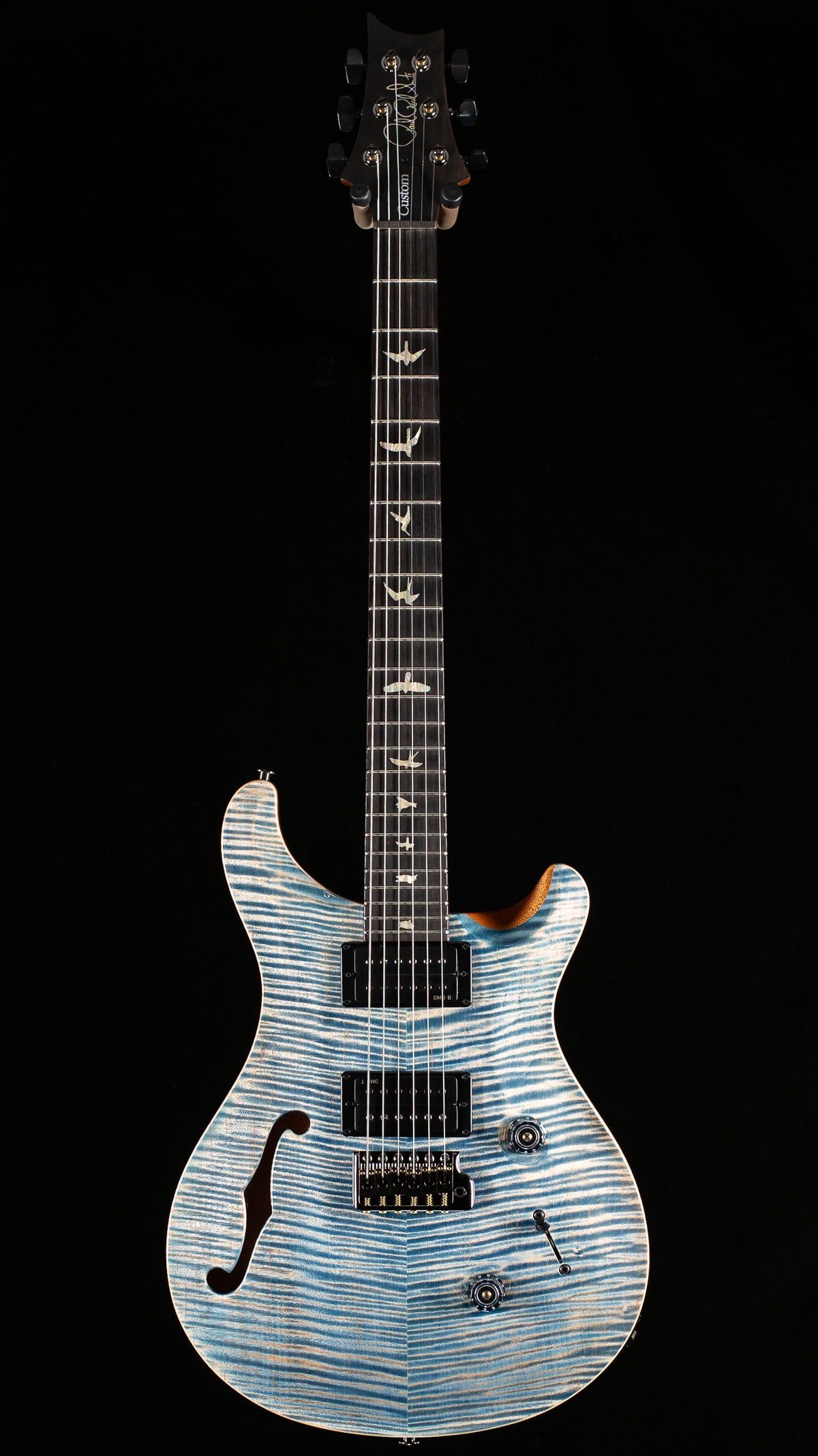 PRS Custom 24 Semi-Hollow Limited Edition Faded Indigo Artist top (673)