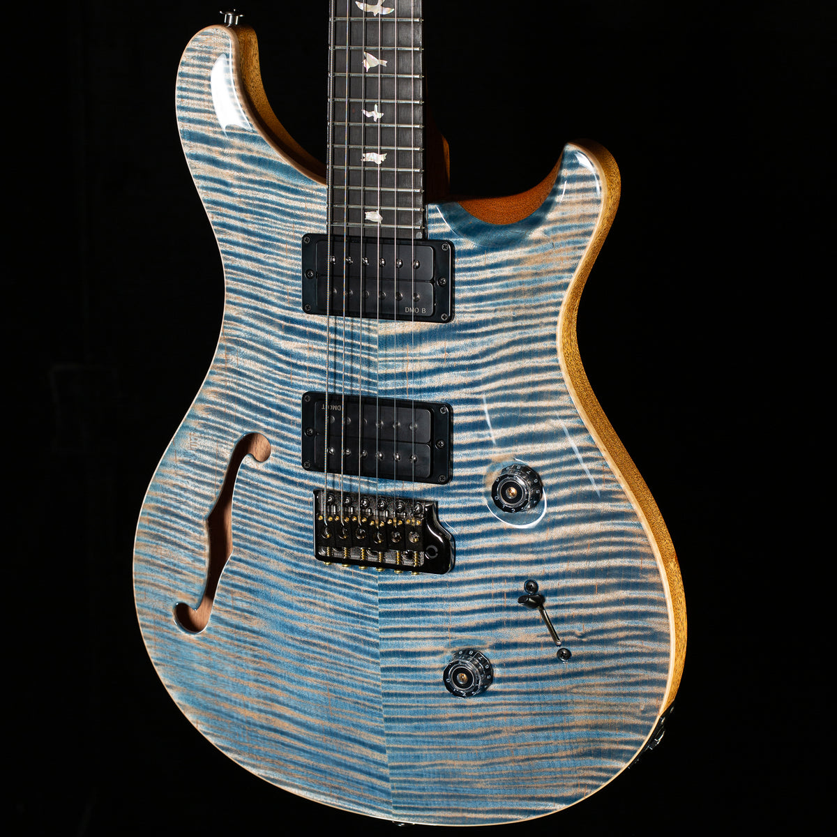 PRS Custom 24 Semi-Hollow Limited Edition Faded Indigo Artist top (673)