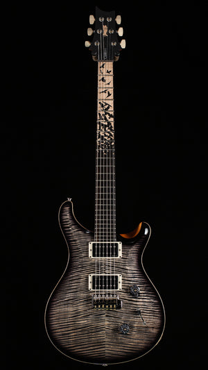 PRS Limited Edition Custom 24 "Birds of a Feather" Charcoal Microburst Artist top (054)