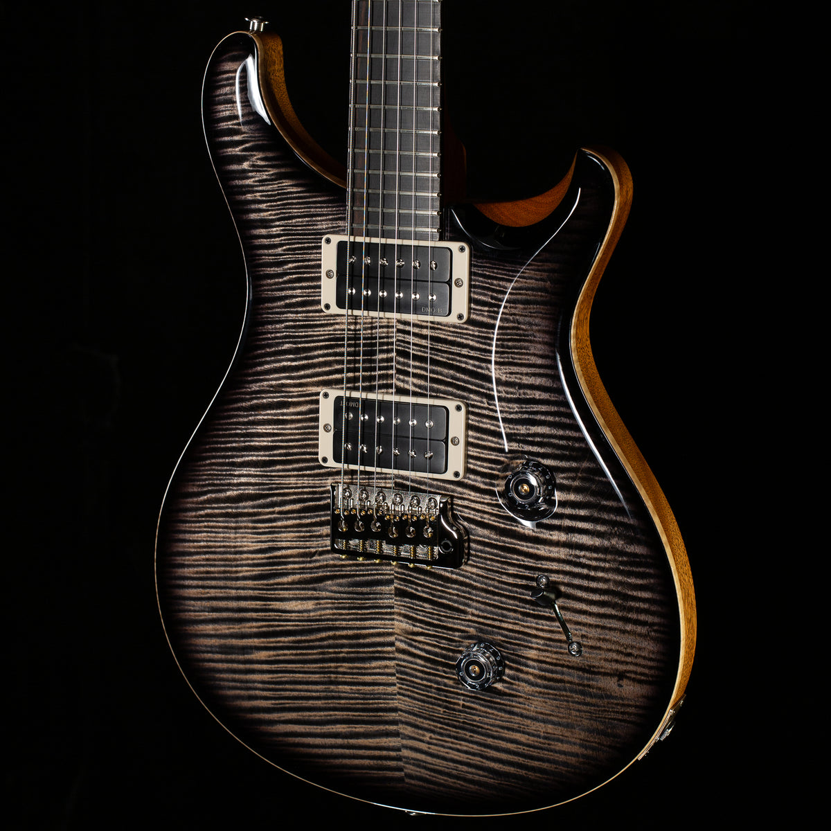 PRS Limited Edition Custom 24 "Birds of a Feather" Charcoal Microburst Artist top (054)