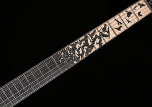 PRS Limited Edition Custom 24 "Birds of a Feather" Charcoal Microburst Artist top (054)