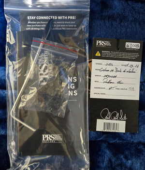 PRS Limited Edition Custom 24 "Birds of a Feather" Charcoal Microburst Artist top (054)