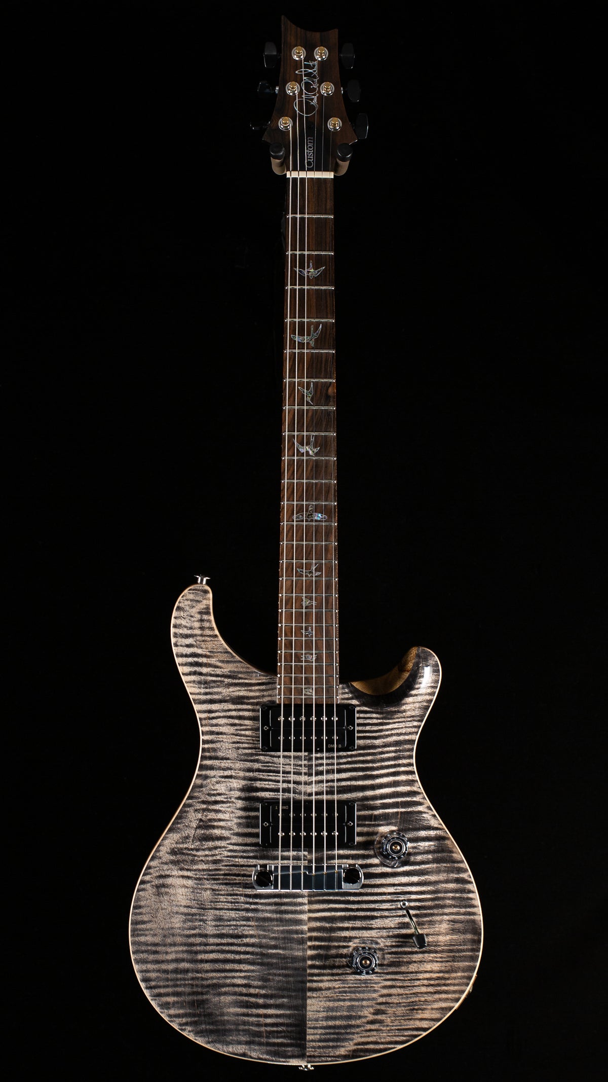 PRS Limited Edition Wood Library Custom 24 Stoptail Charcoal 10 Top (170)