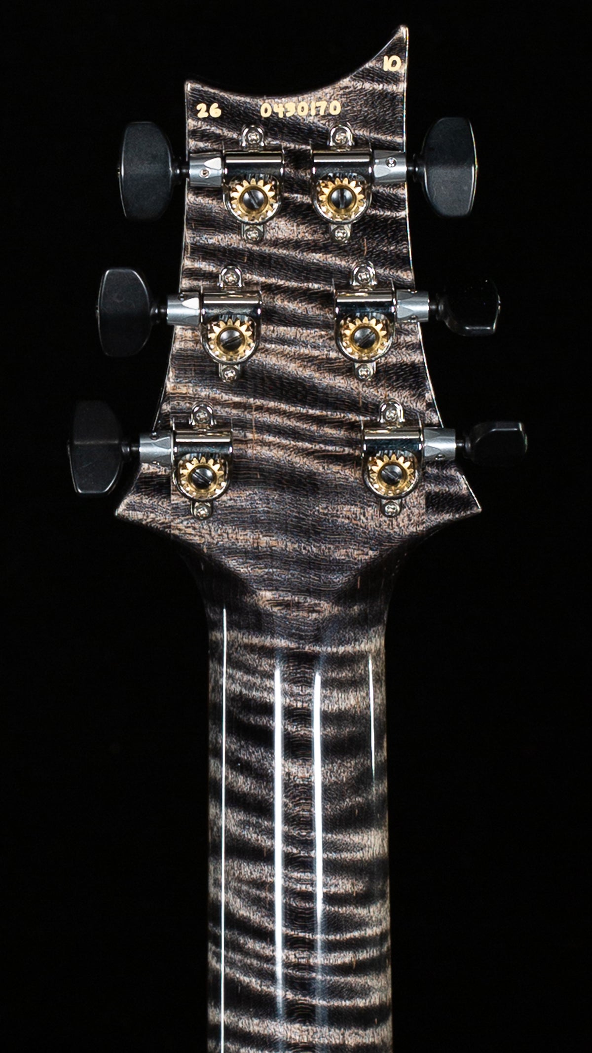 PRS Limited Edition Wood Library Custom 24 Stoptail Charcoal 10 Top (170)