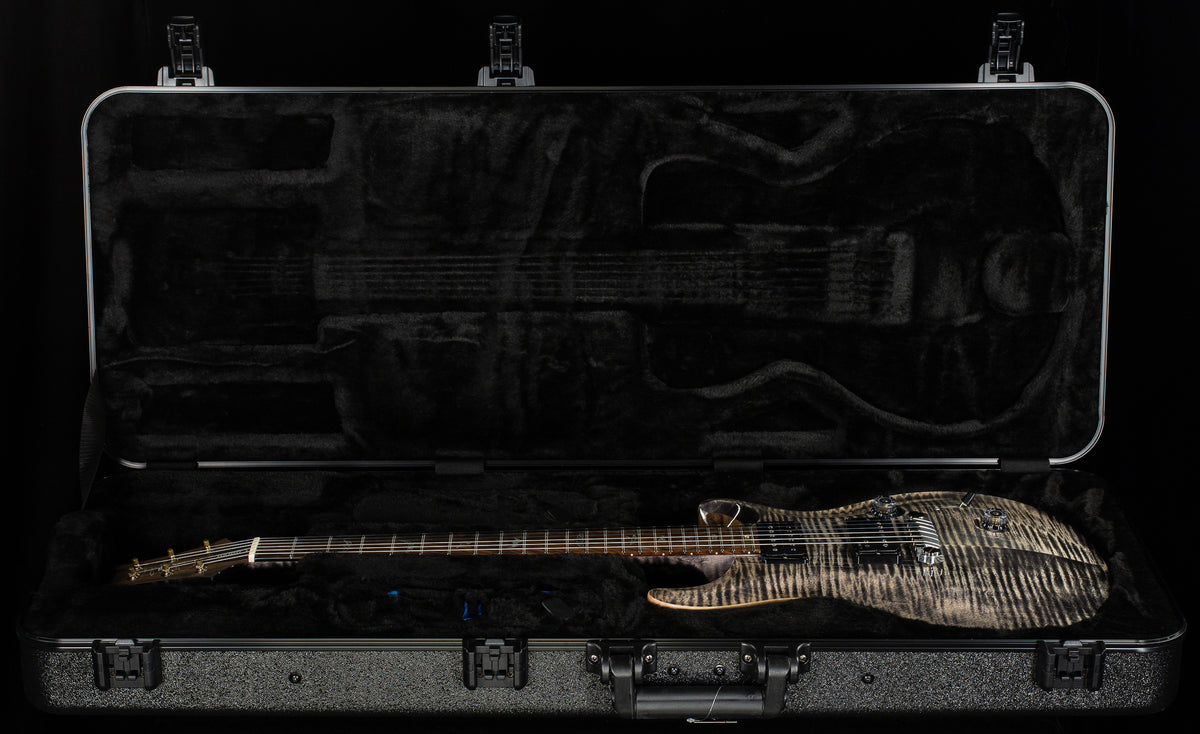 PRS Limited Edition Wood Library Custom 24 Stoptail Charcoal 10 Top (170)