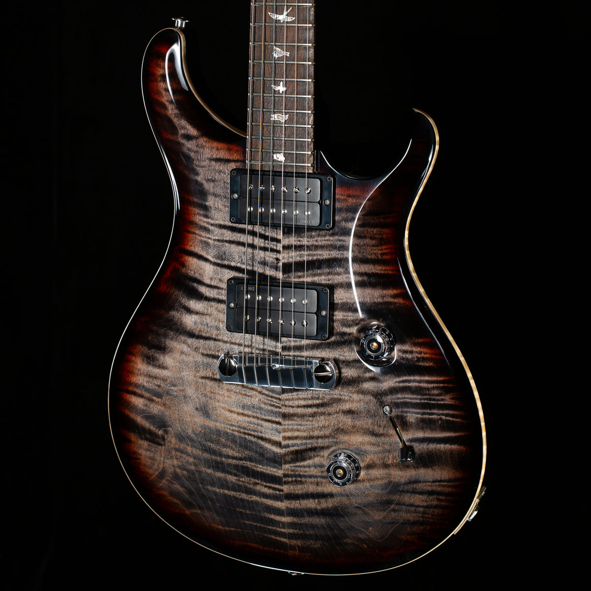 PRS Limited Edition Wood Library Custom 24 Stoptail 10 Top Tri-Color Sunburst (305)