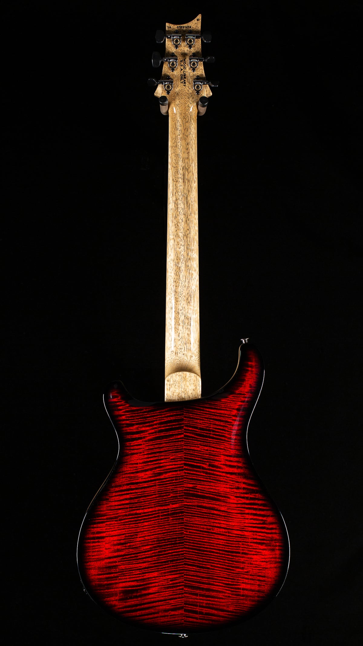 PRS Wood Library Willcutt Exclusive McCarty 594 Hollowbody II Fire Red Smokeburst 10 Top (636)