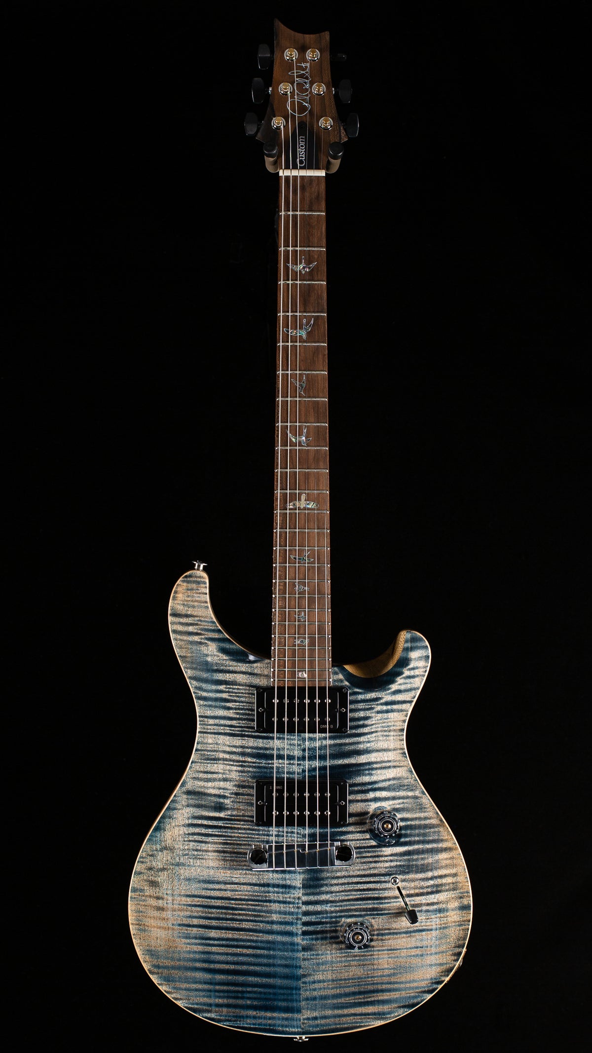 PRS Limited Edition Wood Library Custom 24 Stoptail Whale Blue 10 Top (995)