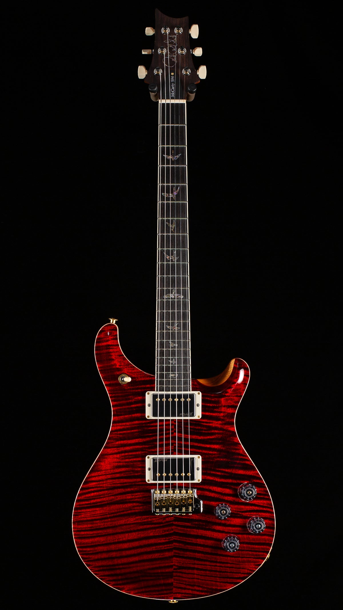 PRS Wood Library McCarty 594 Tremolo 10 Top Red Tiger Limited Run (348)