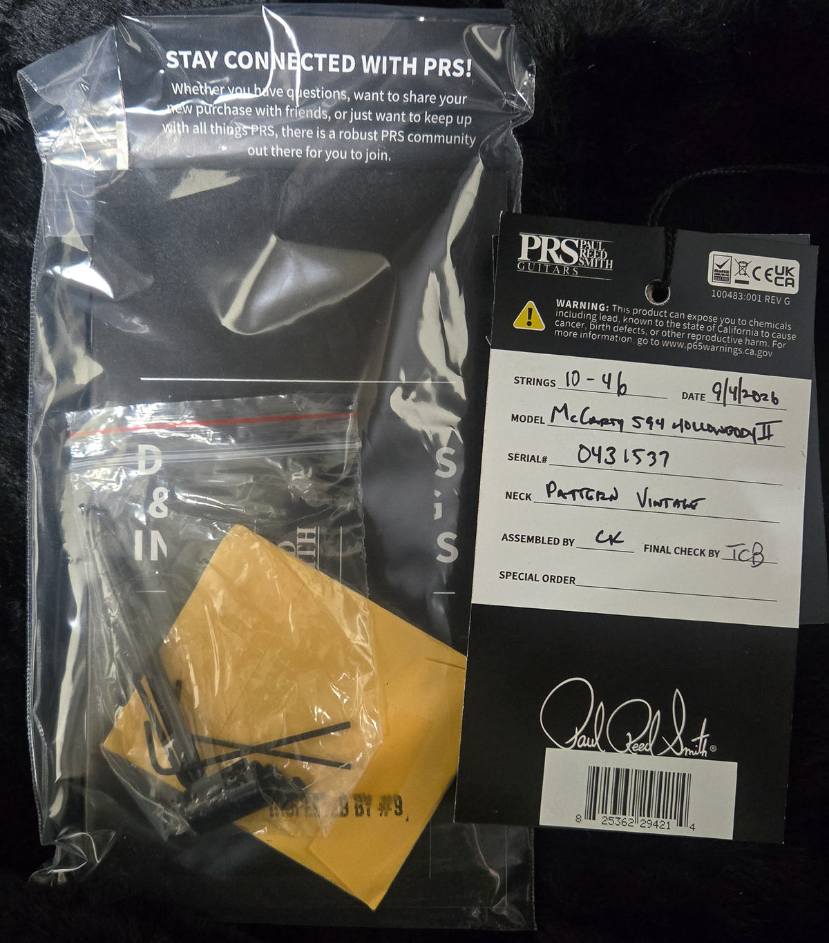 PRS McCarty 594 Hollowbody II Private Stock Color Tiger Eye (537)