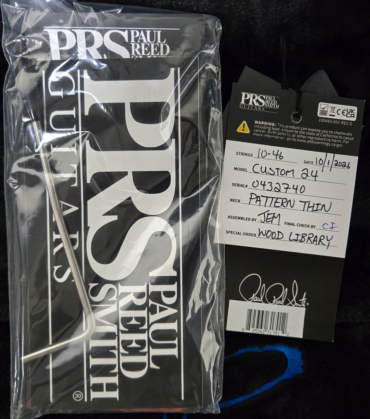 PRS Wood Library Willcutt Exclusive Custom 24 Quilted Maple Jade 10 Top Rosewood Neck (740)