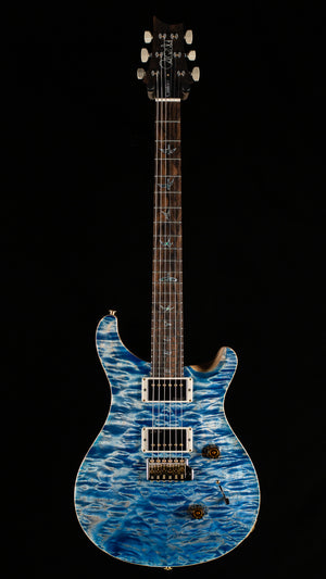 PRS Wood Library Willcutt Exclusive Custom 24 Swamp Ash/Quilt Maple Faded Blue Jean 10 Top (744)