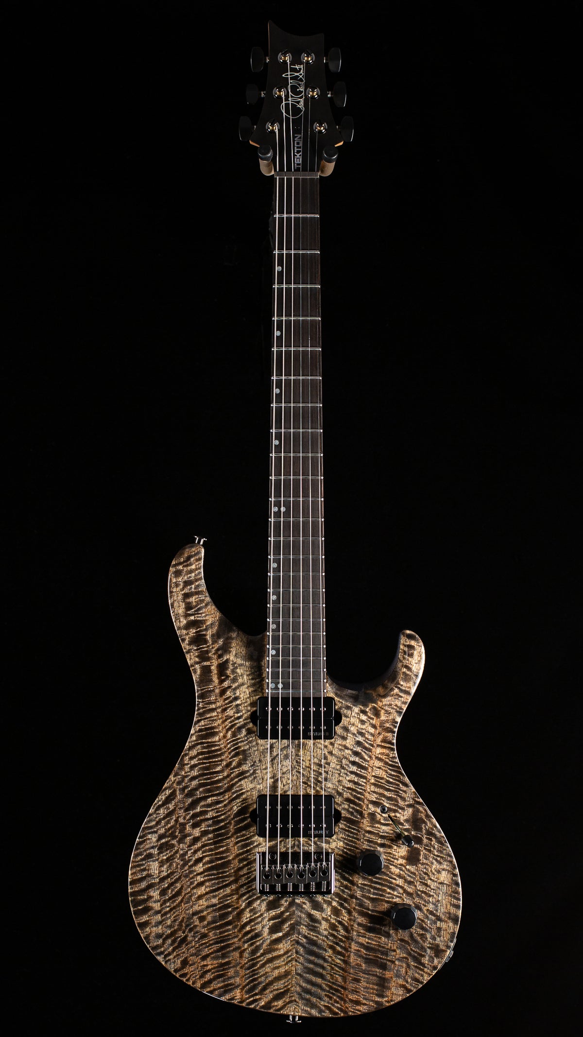 PRS Tekton Flame Mango top Black Tourmaline (530)