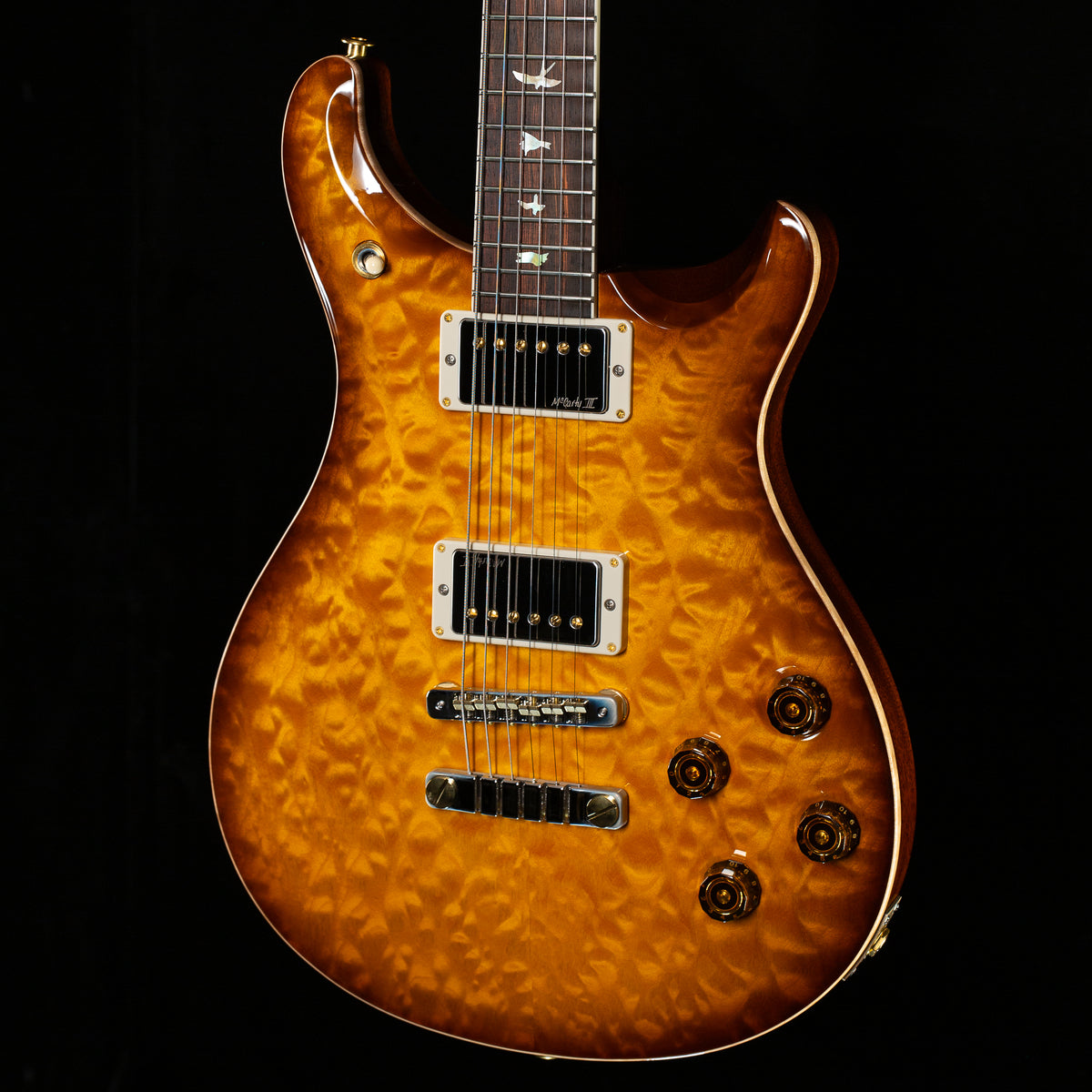 PRS Wood Library McCarty 594 McCarty Tobacco Sunburst Quilted Maple 10 Top (046)