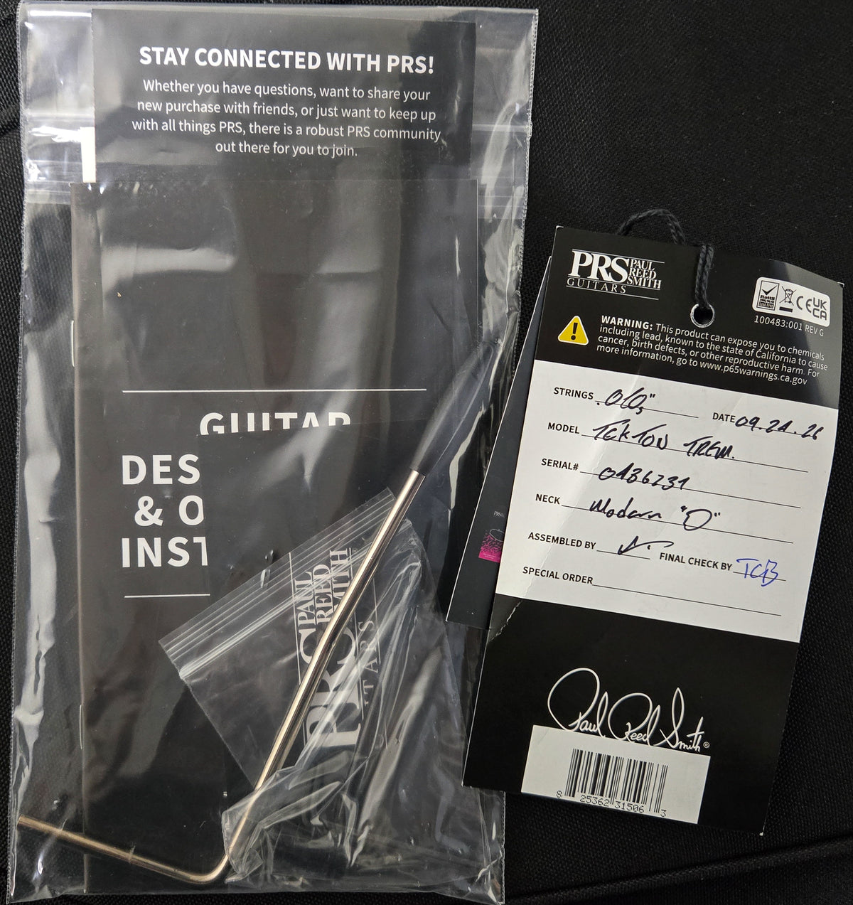 PRS Tekton T Flame Mango top Bloodstone Red (231)