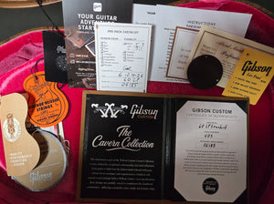 Gibson Custom Shop Willcutt Cavern Collection 1960 Les Paul V1 VOS Factory Burst Chambered  (185)