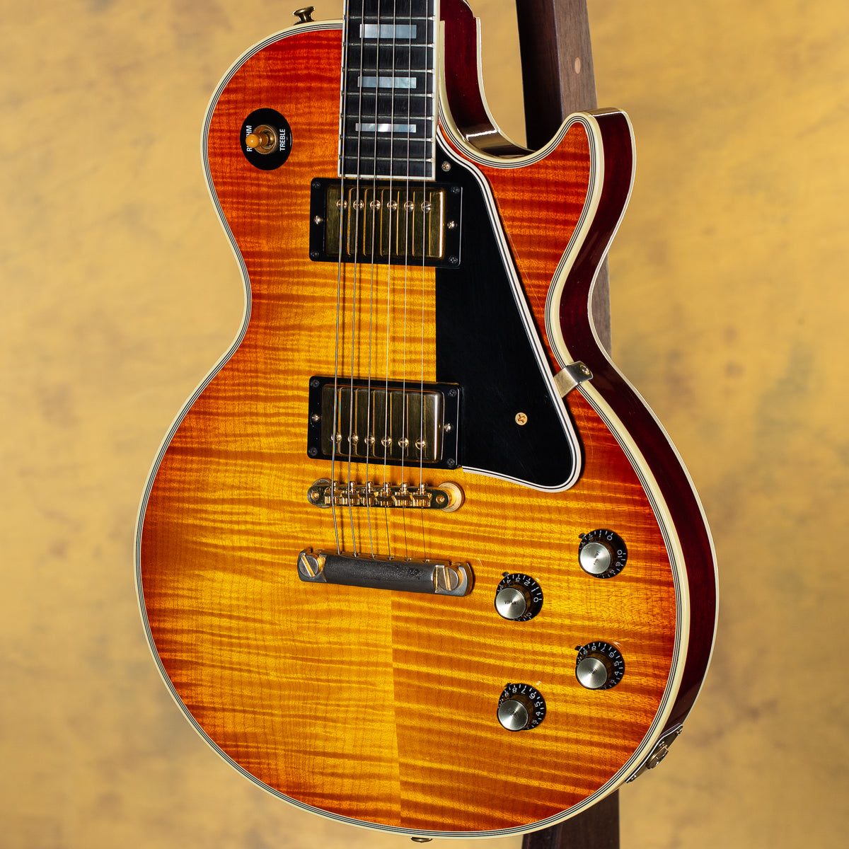 2007 Gibson Custom Shop 1968 Les Paul Custom Flame Top Washed Cherry