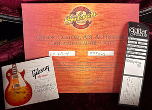 2007 Gibson Custom Shop 1968 Les Paul Custom Flame Top Washed Cherry