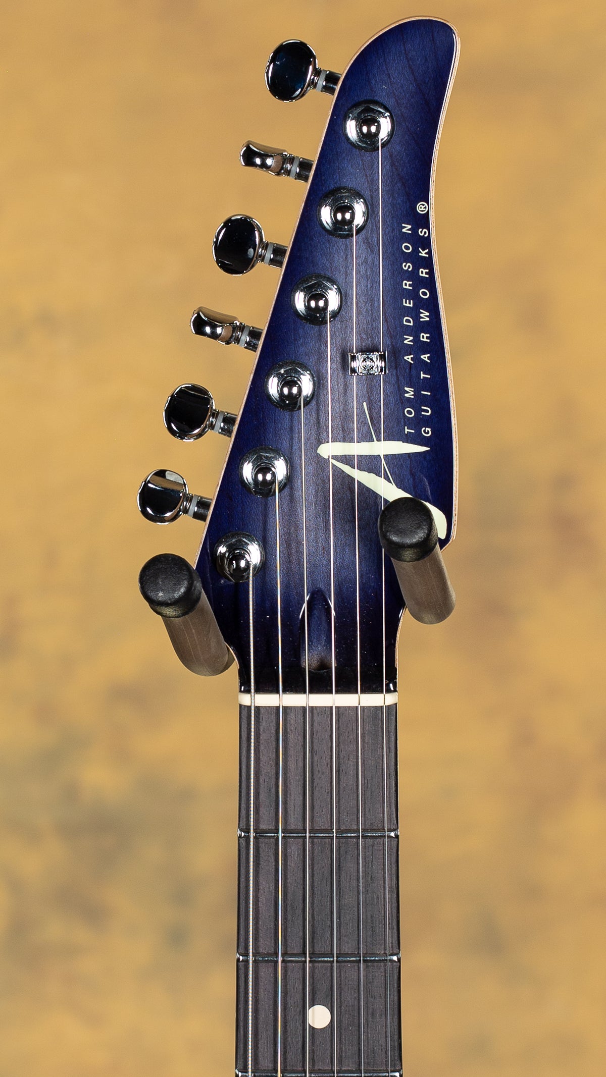 2023 Tom Anderson Guitarworks Drop Top Natural Arctic Blue Burst with Binding