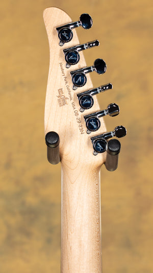 2023 Tom Anderson Guitarworks Drop Top Natural Arctic Blue Burst with Binding