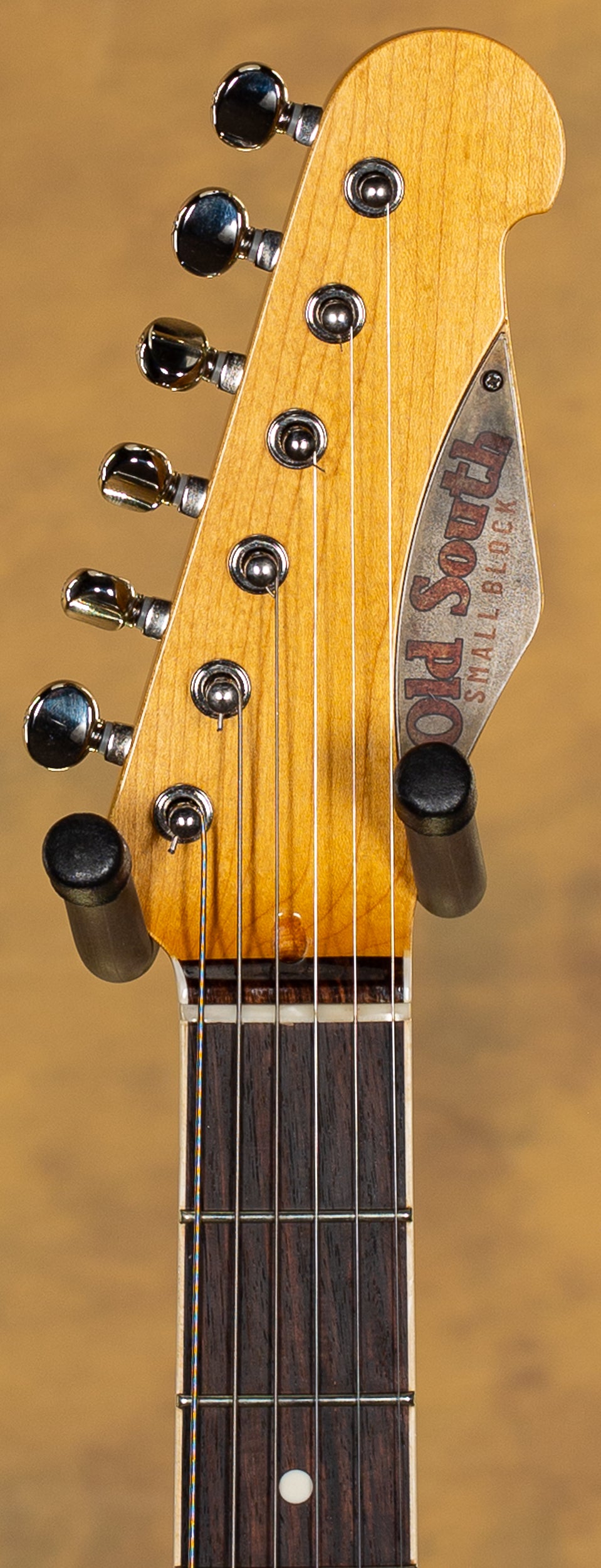 Old South Custom Guitars Small Block Inca Silver