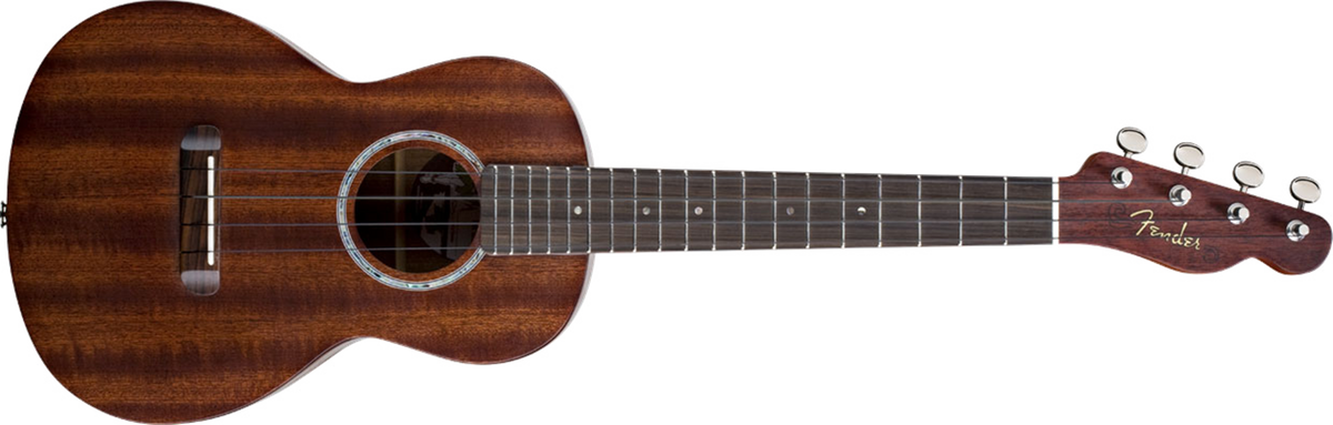 Fender Ukulele Pa'ina, All Solid Mahogany w/Electronics