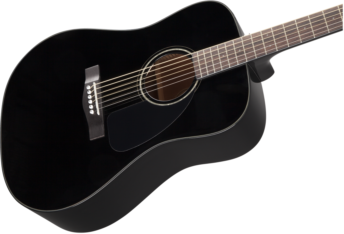 Fender CD-60 Dreadnought V3 w/Case, Walnut Fingerboard, Black (878)