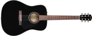 Fender CD-60 Dreadnought V3 w/Case, Walnut Fingerboard, Black (878)