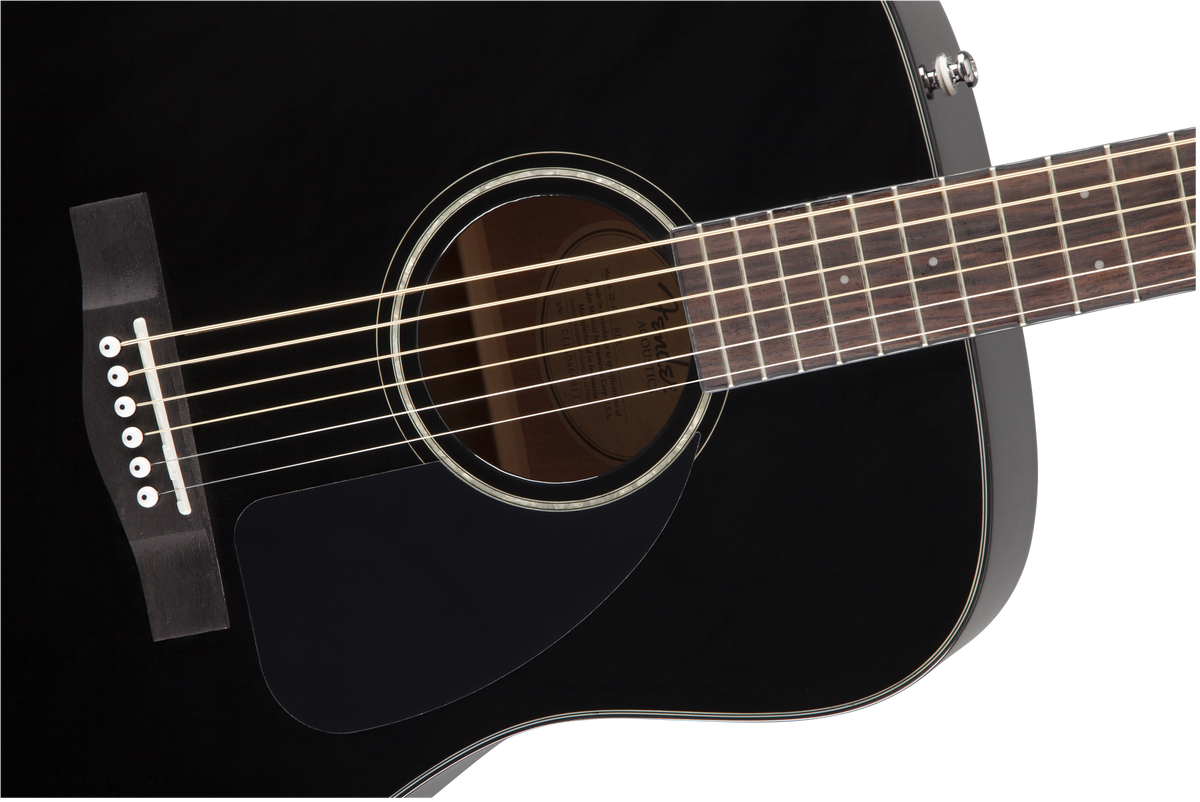 Fender CD-60 Dreadnought V3 w/Case, Walnut Fingerboard, Black (878)
