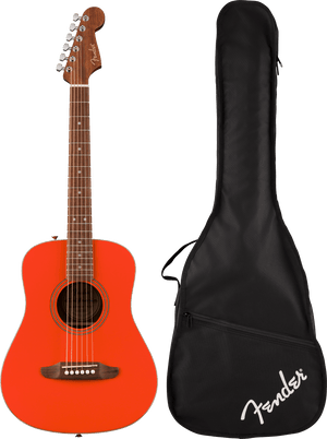 Fender California Standard Redondo Mini with Bag, Spruce Top, Fiesta Red (138)