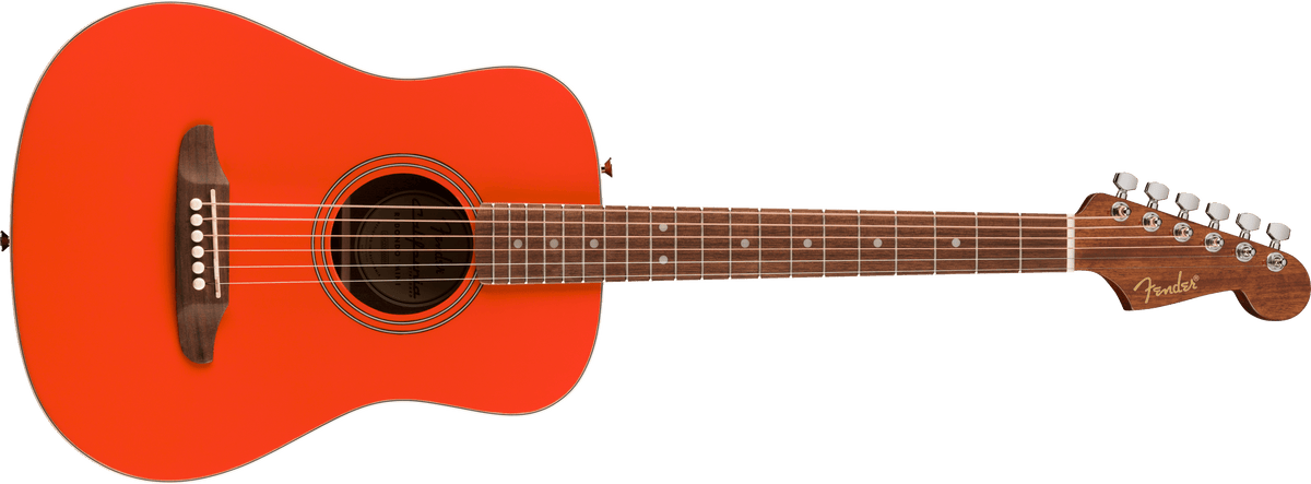 Fender California Standard Redondo Mini with Bag, Spruce Top, Fiesta Red (138)